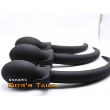 (DM115) Silicone dog tail anal plug fetish accessory